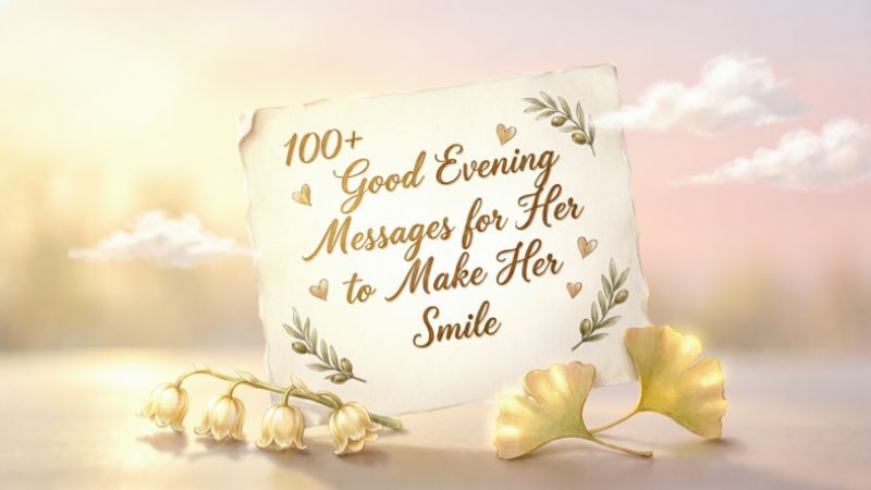 100+ Good Evening Messages for Her to Make Her Smile