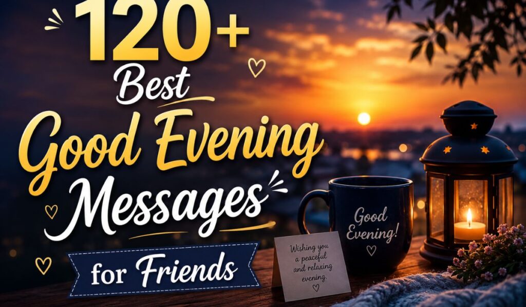 120+ Best Good Evening Messages for Friends