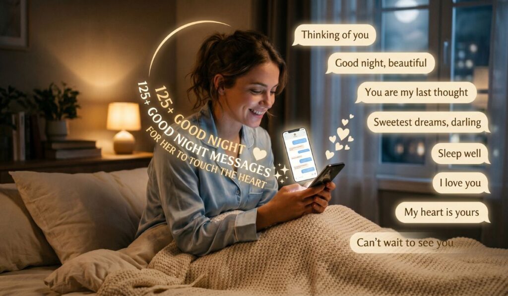 125+ Good Night Messages for Her to Touch the Heart