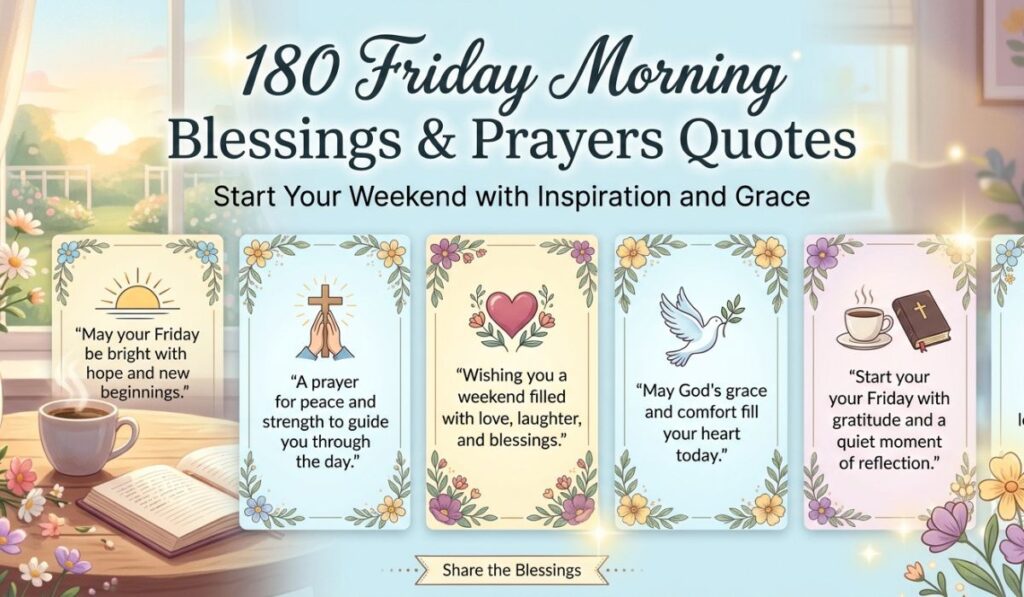 180 Friday Morning Blessings and Prayers Quotes