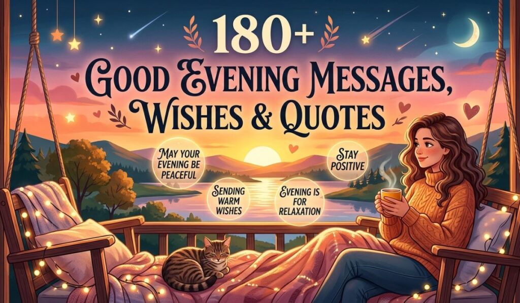 180+ Good Evening Messages, Wishes & Quotes
