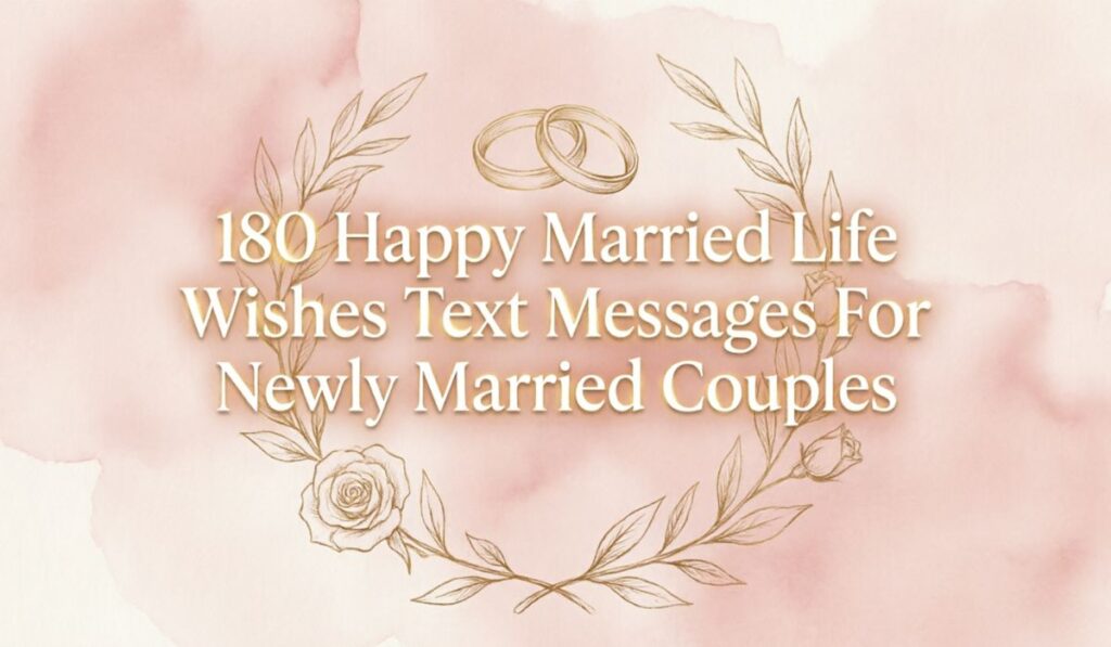 180 Happy Married Life Wishes Text Messages For Newly Married Couples
