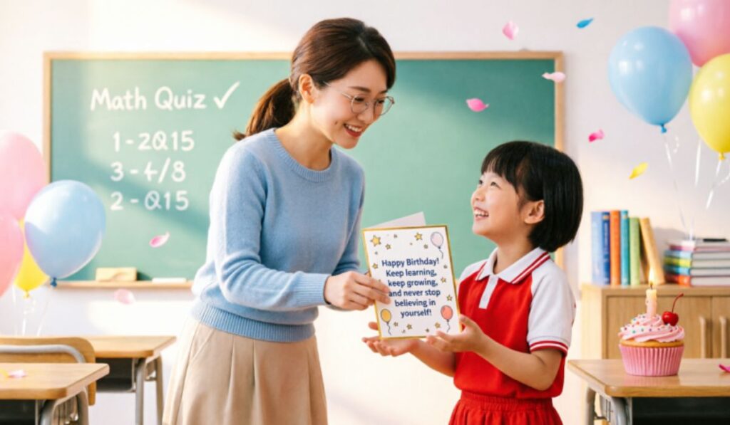 Sweet and Motivational Birthday Wishes for Students from Teacher