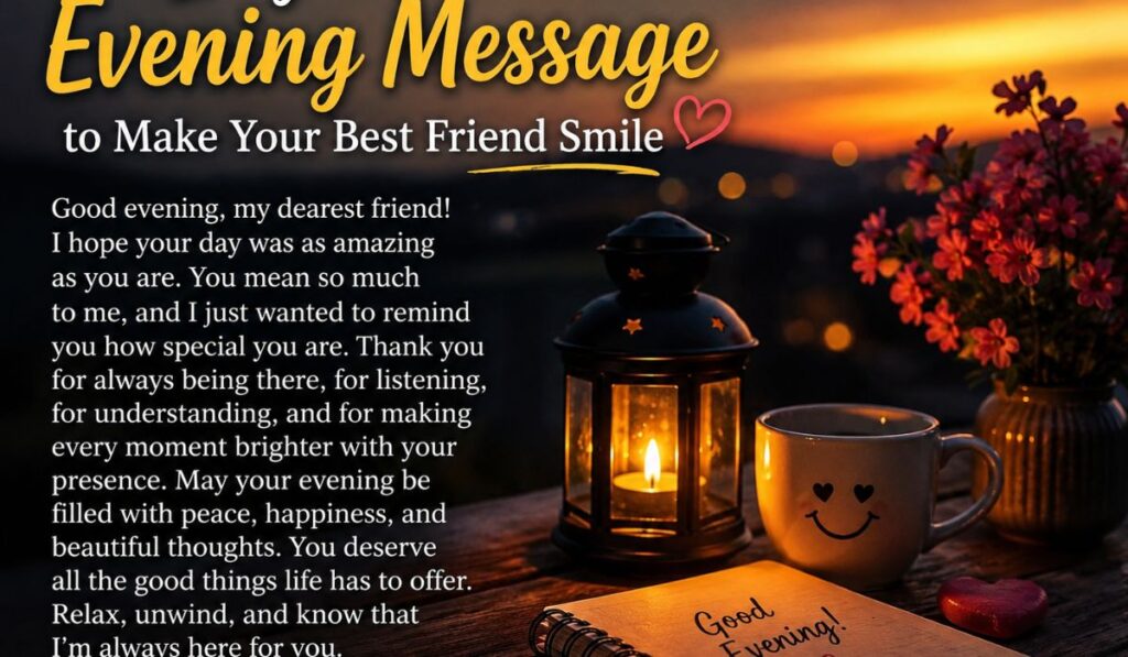 good-evening-message-to-make-your-best-friend-smile