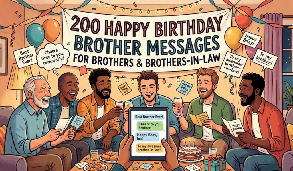 200 Happy Birthday Brother Messages for Brothers & Brothers-in-Law