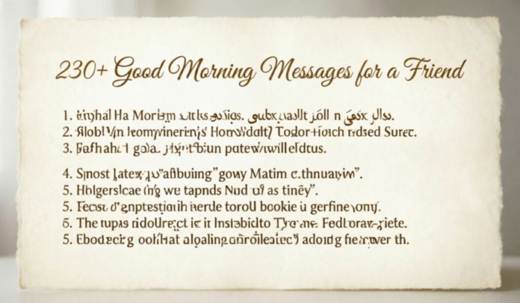 230+ Good Morning Messages for a Friend