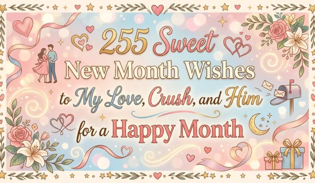 255 Sweet New Month Wishes to My Love, Crush, and Him for a Happy Month