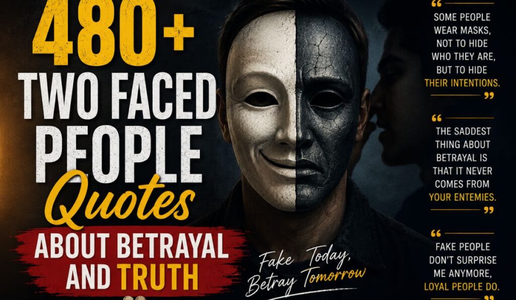 480+ Two Faced People Quotes About Betrayal and Truth