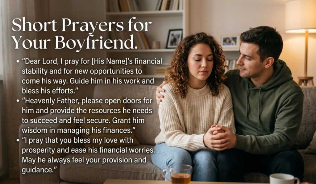 Short Prayers for Boyfriend to Have Money
