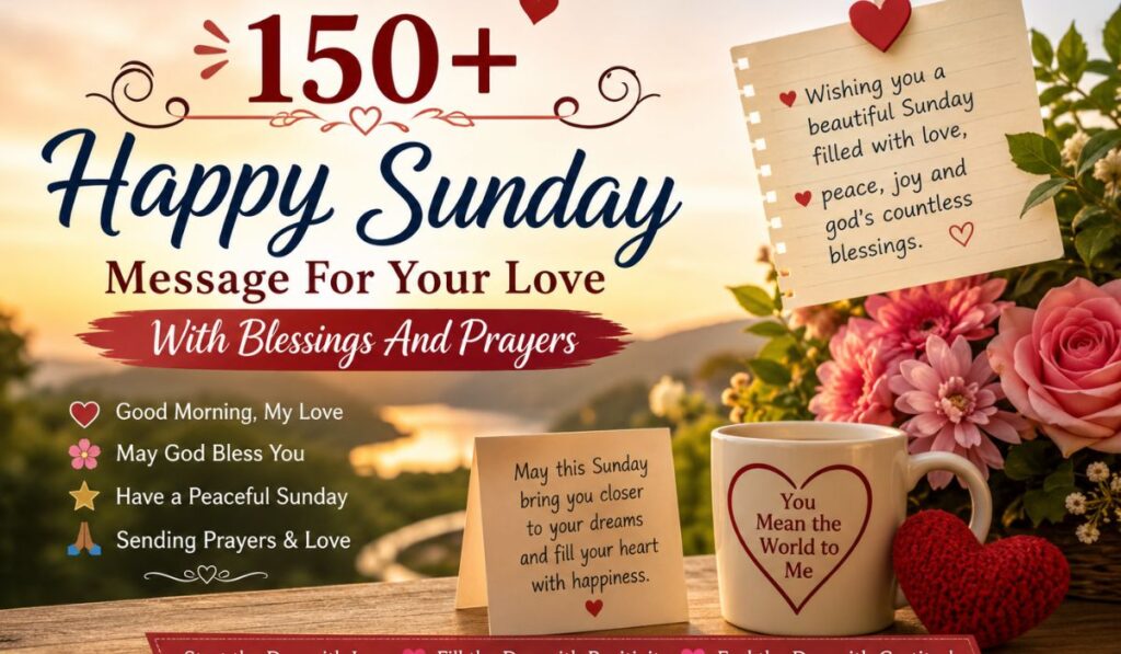 150+ Happy Sunday Message For Your Love With Blessings And Prayers
