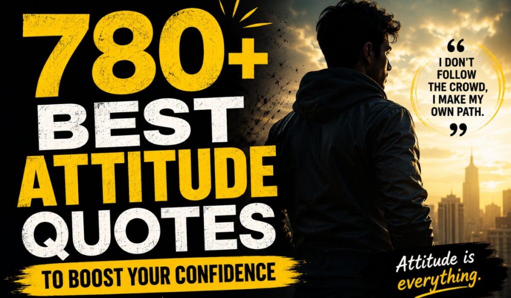 780+ Best Attitude Quotes to Boost Your Confidence