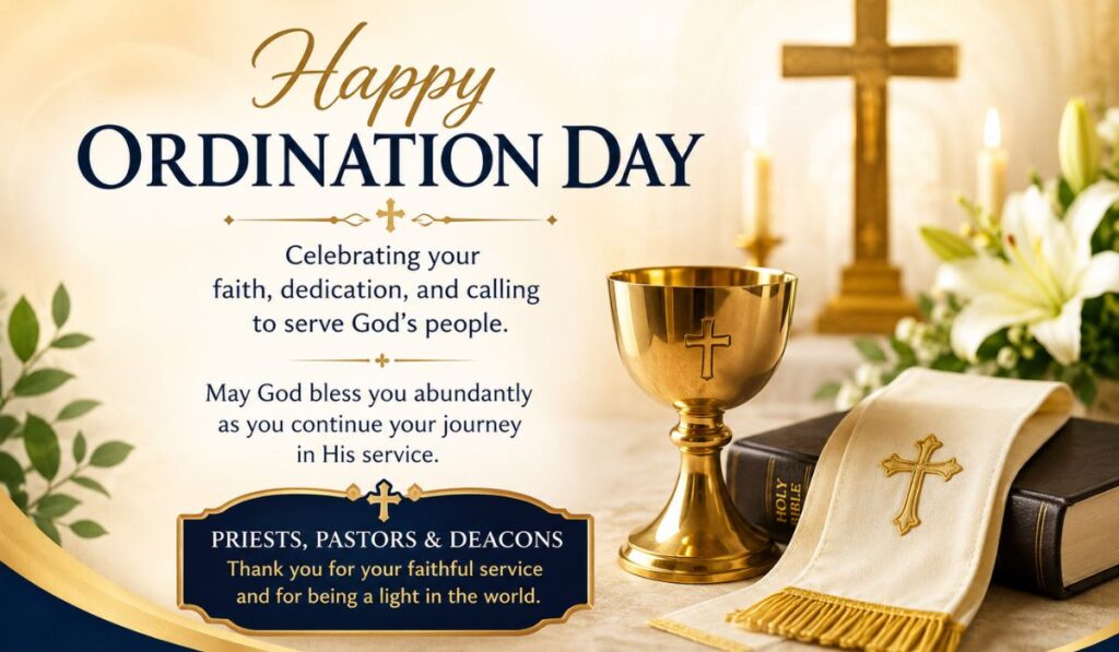 Warm Congratulatory Wishes: Happy Ordination Day for Priests, Pastors, and Deacons