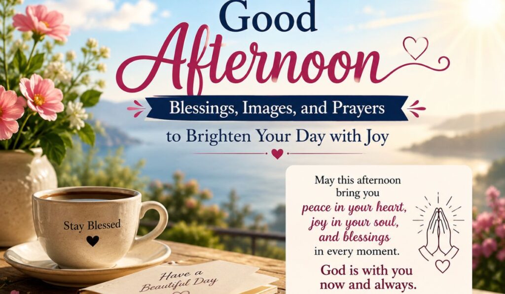 Good Afternoon Blessings, Images, and Prayers to Brighten Your Day with Joy