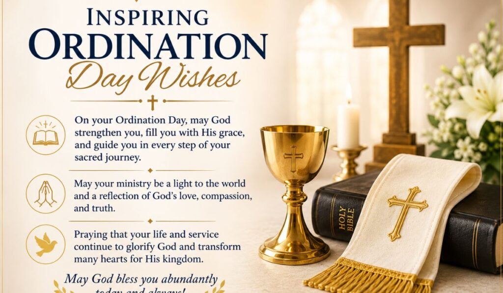 Inspiring Ordination Day Wishes