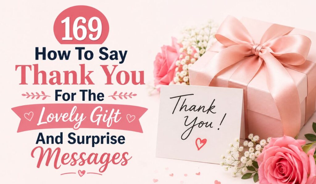169 How To Say Thank You For The Lovely Gift And Surprise Messages