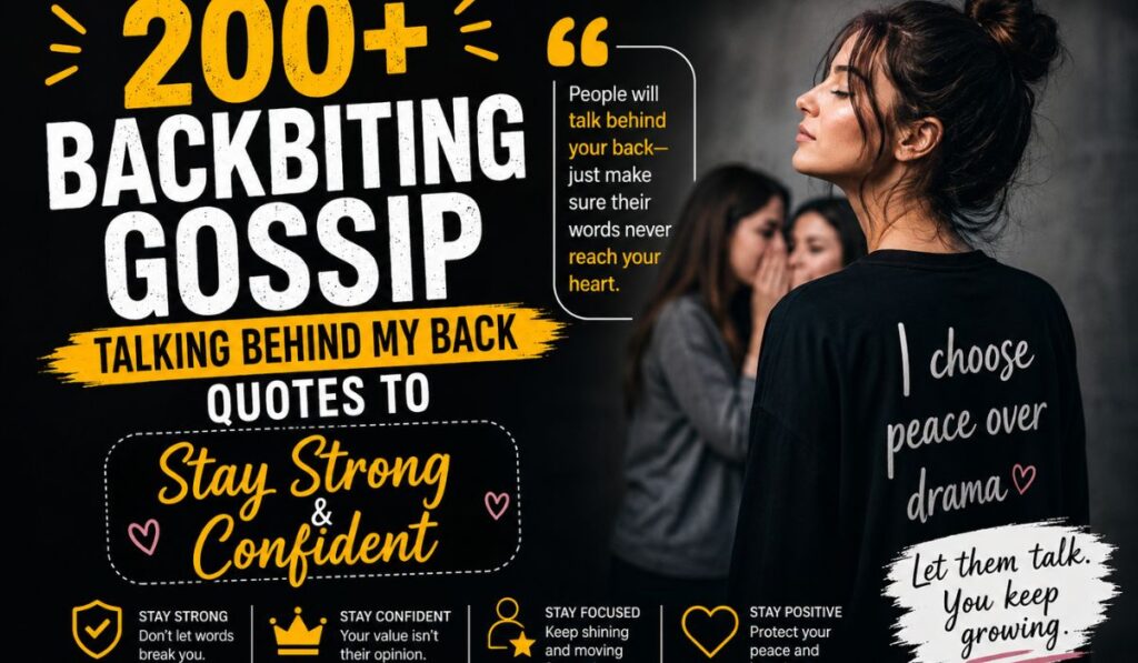 200+Backbiting Gossip Talking Behind My Back Quotes to Stay Strong and Confident