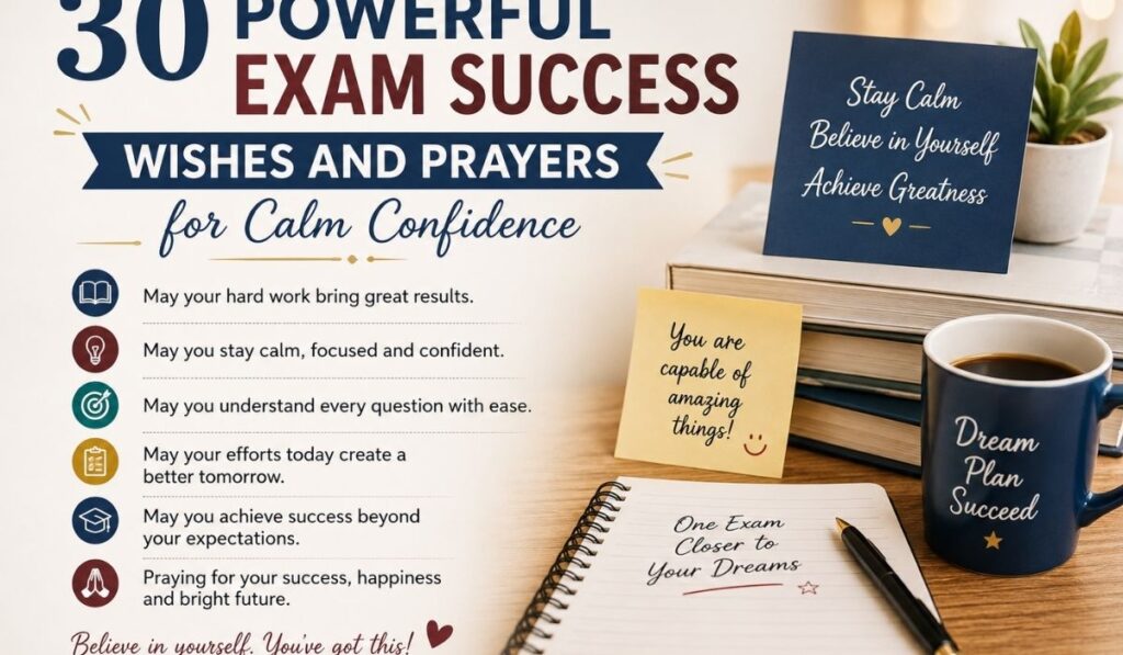 30 Powerful Exam Success Wishes And Prayers for Calm Confidence