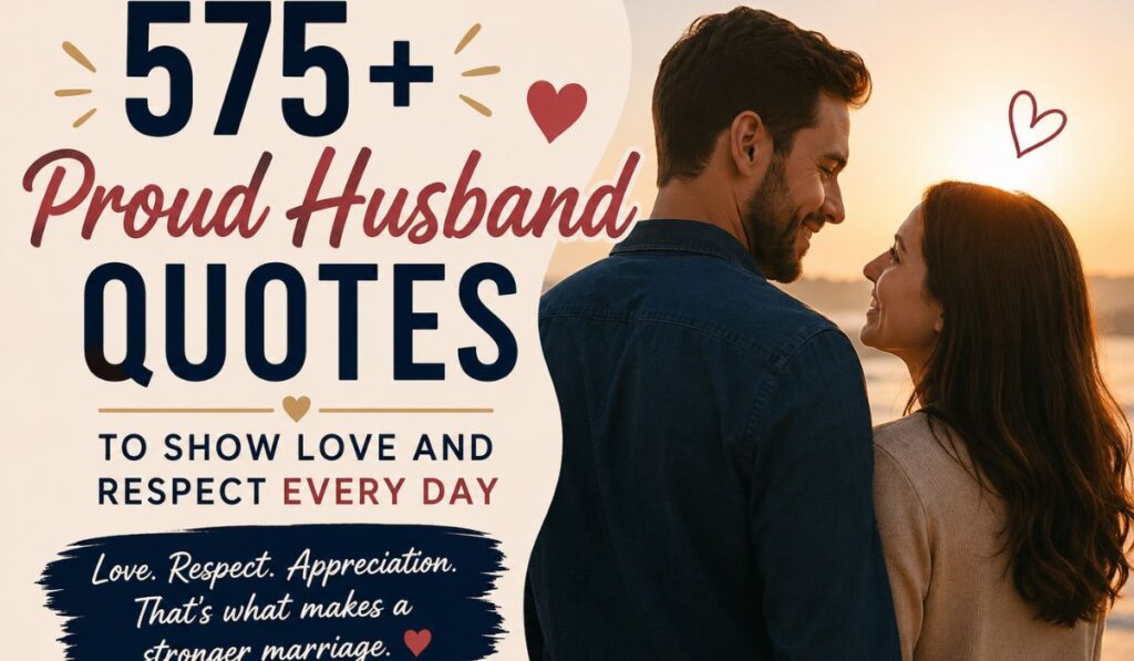 575+ Proud Husband Quotes to Show Love and Respect Every Day
