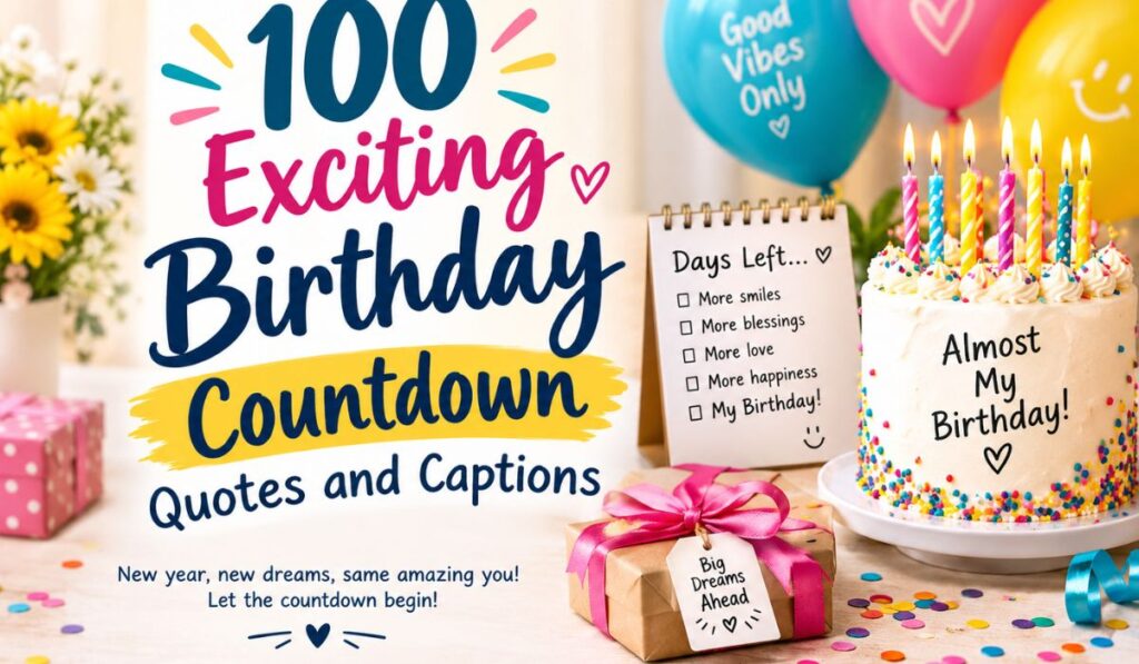 100 Exciting Birthday Countdown Quotes and Captions