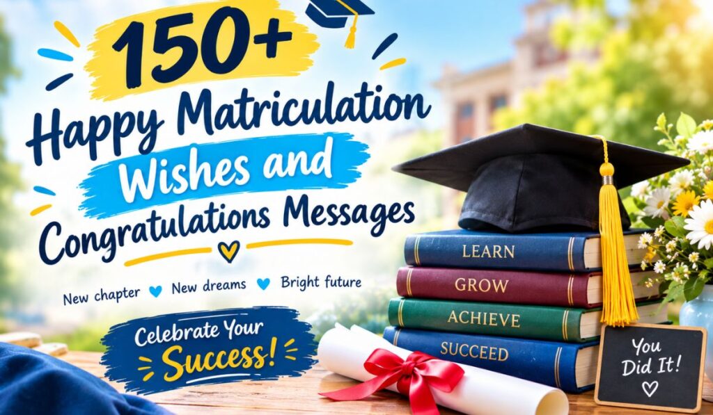 150+ Happy Matriculation Wishes and Congratulations Messages