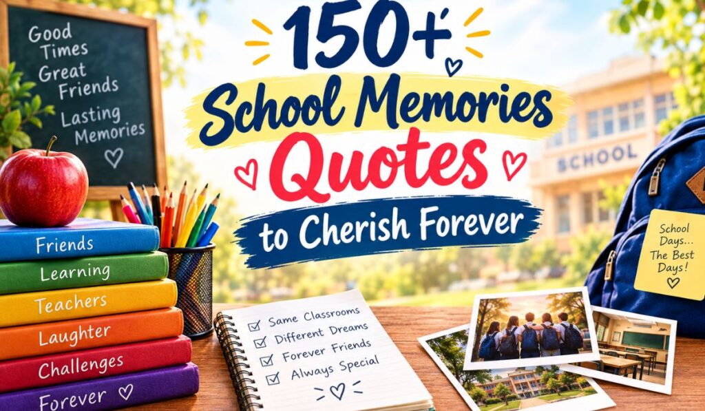 150+ School Memories Quotes to Cherish Forever