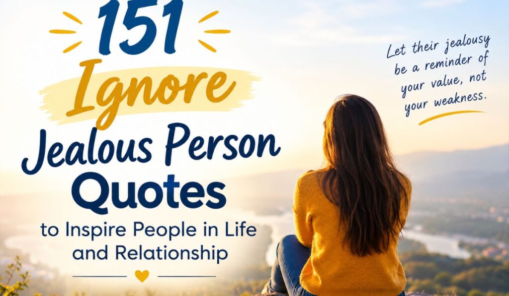 151 Ignore Jealous Person Quotes to Inspire People in Life and Relationship