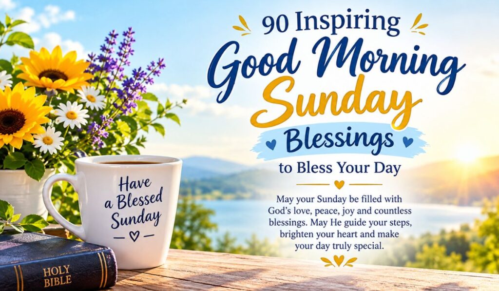 90 Inspiring Good Morning Sunday Blessings to Bless Your Day
